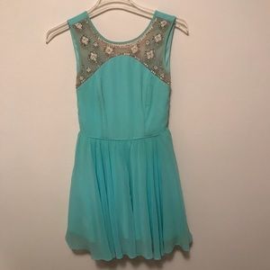 Turquoise homecoming dress